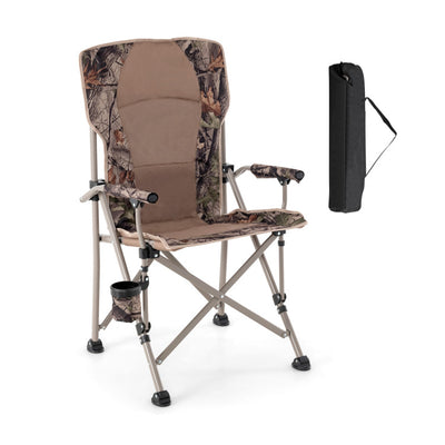Portable Camping Chair with 400 LBS Metal Frame and Anti-Slip Feet