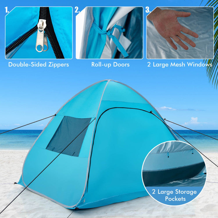 Automatic Pop-up Beach Tent with Carrying Bag
