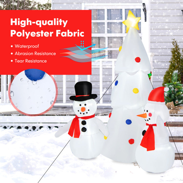 6 Feet Inflatable Christmas Tree with Snowman