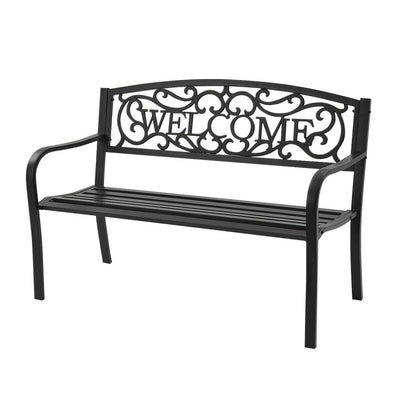 Garden Bench with Elegant Bronze Finish and Durable Metal Frame