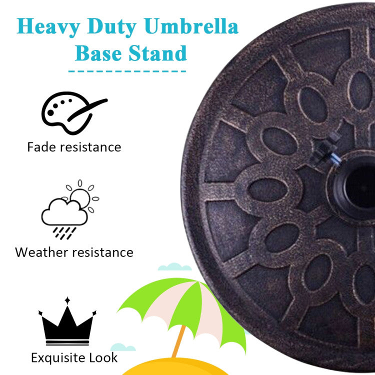 30lbs 18 Inches Heavy Duty Outdoor Patio Market Umbrella Base