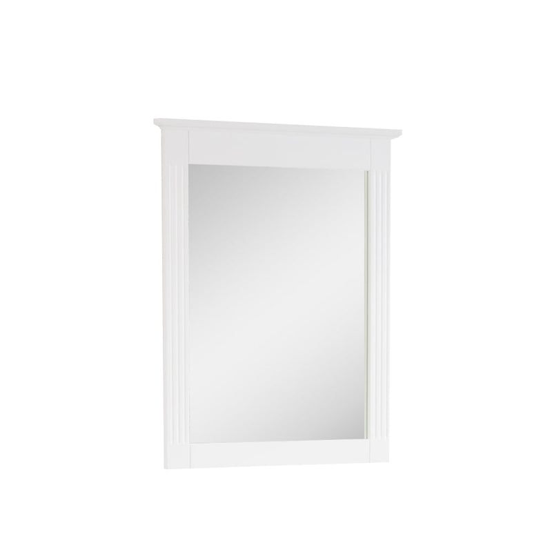26 in. W x 33 in. H Rectangular Wood Framed Wall Bathroom Vanity Mirror (Set of 2) Navy Blue
