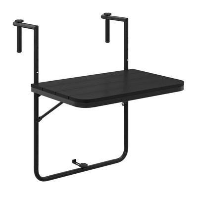 Folding Hanging Table with 3-Level Adjustable Height for Patio Balcony