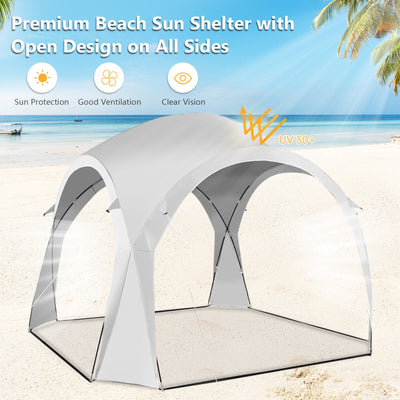 11  x 11 Feet Patio Sun Shade Shelter Canopy Tent Portable UPF 50+ Outdoor Beach