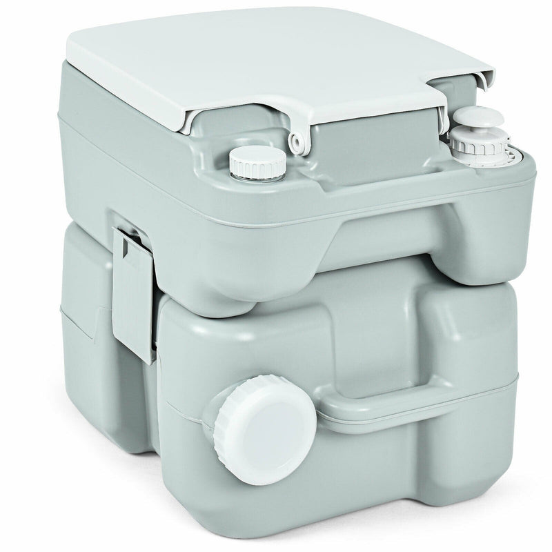 5.3 Gallon 20 L Portable Potty Commode for RV Camping Indoor Outdoor