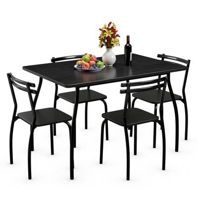 5 Pcs Dining Table Set with 4 Chairs