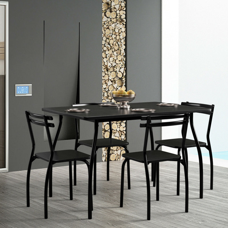 5 Pcs Dining Table Set with 4 Chairs
