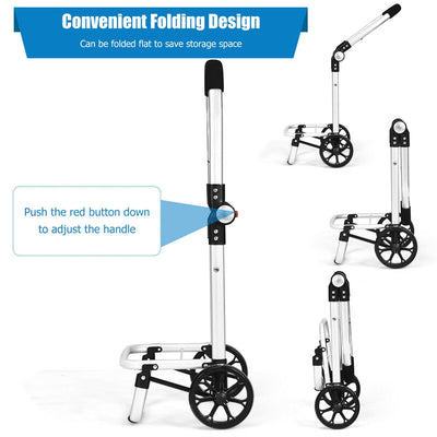 Folding Utility Shopping Trolley Cart with Removable Bag
