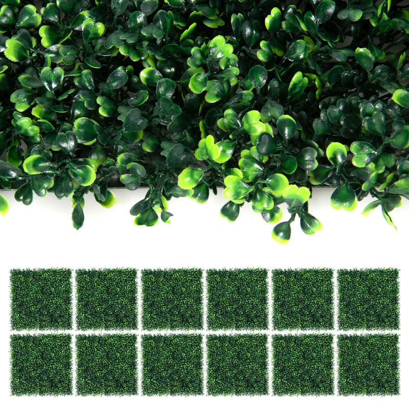 12 Pieces Artificial Boxwood Panels for Wedding Decor Fence Backdrop Be the first to review this produc