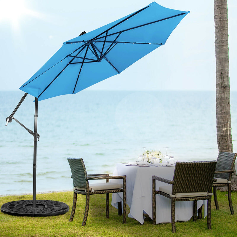 10 Feet Patio Cantilever Umbrella with Tilting System