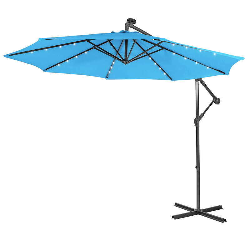10 Feet Patio Cantilever Umbrella with Tilting System