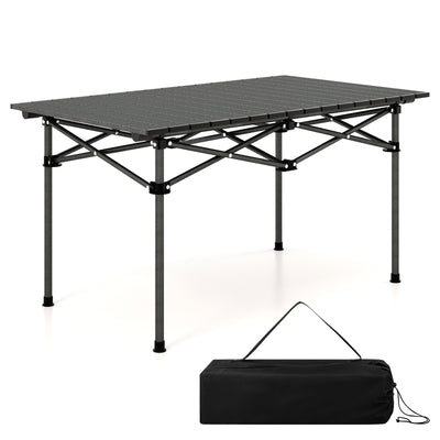 Aluminum Camping Table for 4-6 People with Carry Bag