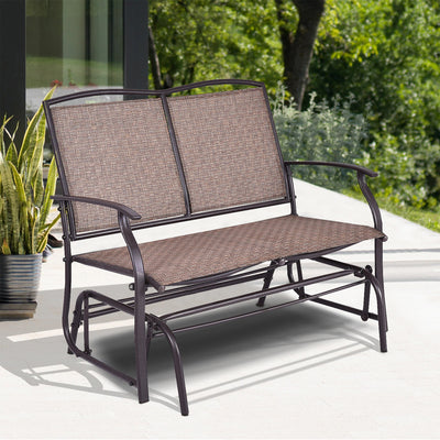 Iron Patio Rocking Chair for Outdoor Backyard and Lawn