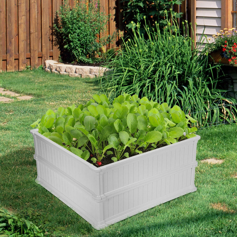 48" Raised Garden Bed Planter for Flower Vegetables Patio