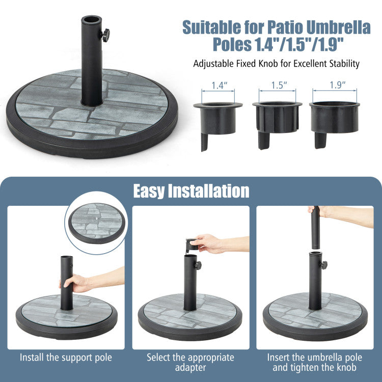 35lbs Umbrella Base with Built-in Cement