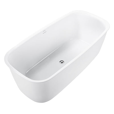 29-in W x 62-in L Acrylic Freestanding Contemporary Soaking Bathtub
