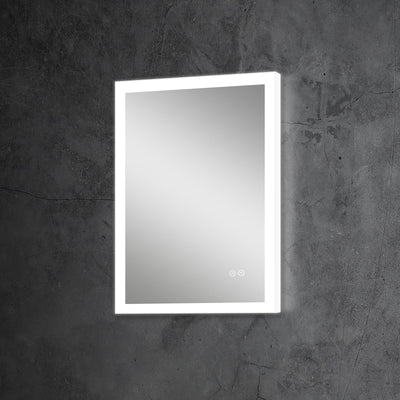 20-in W x 28-in H LED Lit Mirror Rectangular Fog Free Frameless Bathroom Vanity Mirror