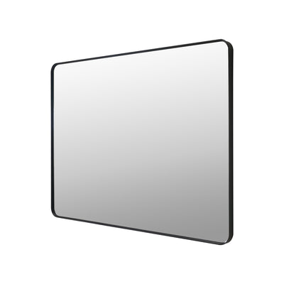 48-in W x 36-in H Black Rectangular Framed Bathroom Vanity Mirror