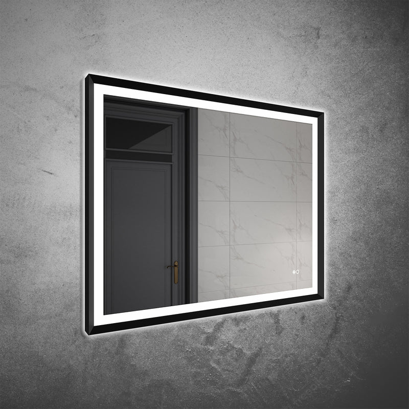 40 in. W x 32 in. H Aluminium Framed Front and Back LED Light Bathroom Vanity Mirror