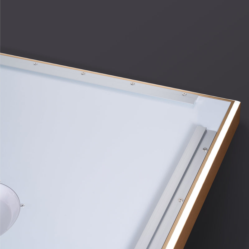 60 in. W x 28 in. H Aluminium Framed Front and Back LED Light Bathroom Vanity Mirror