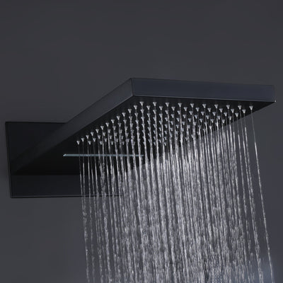 Wall Mounted 3-Function Shower System With 4 Body Jets