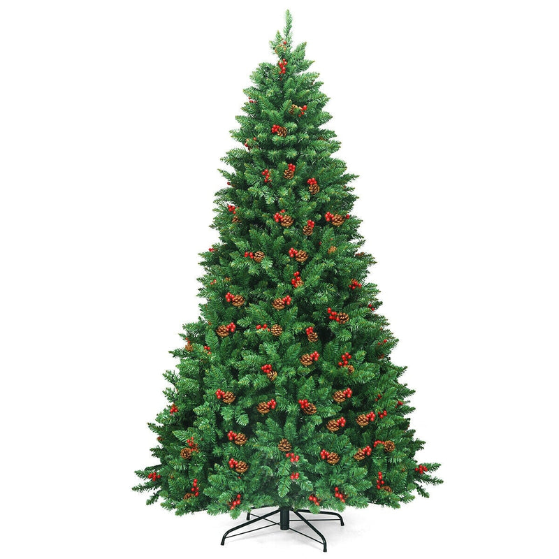 7.5ft Pre-lit Hinged Christmas Tree with 550 LED Lights