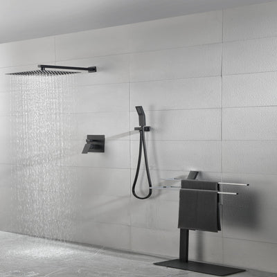 Bathroom Luxury Rain Mixer Shower Combo Set