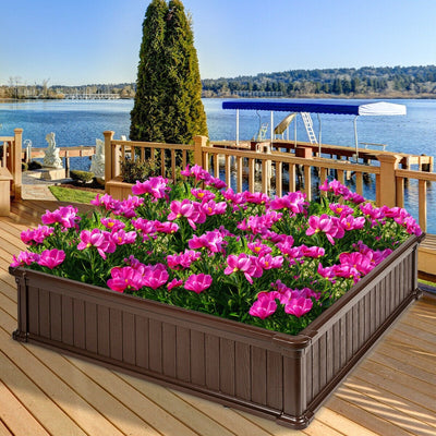 48" Raised Garden Bed Planter for Flower Vegetables Patio