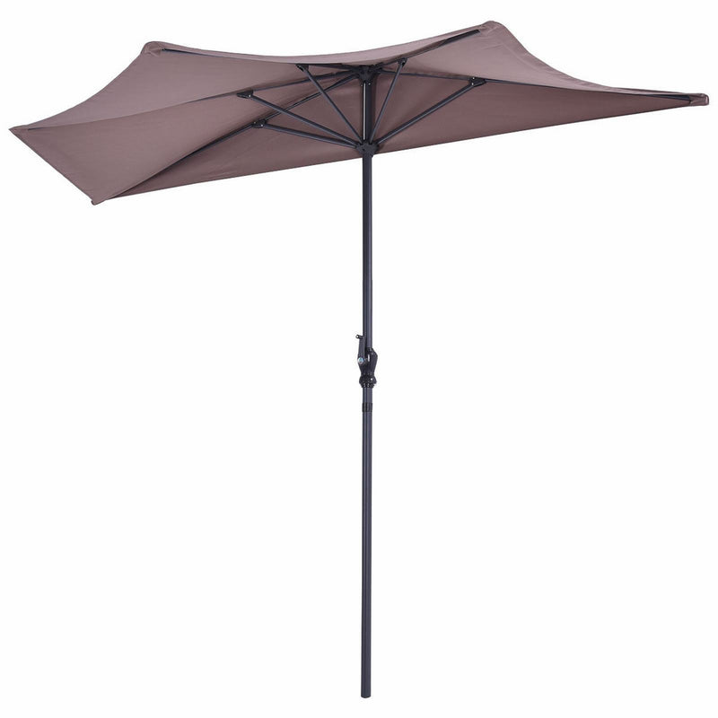 9Ft Patio Bistro Half Round Umbrella