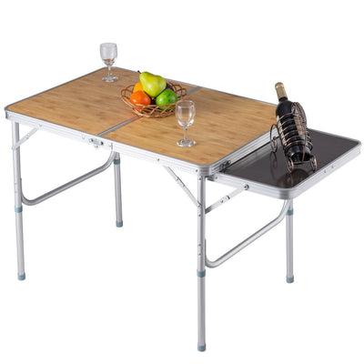 Portable Folding Camping Table with Stretchable Tabletop