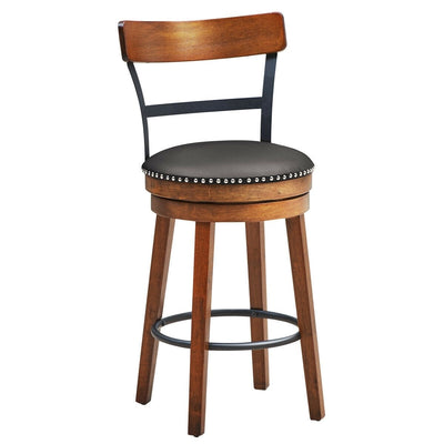 360-Degree Swivel Stools with Leather Padded Seat