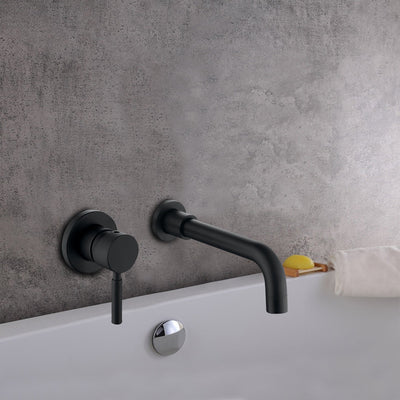 Single Handle Two-Hole Wall Mount Bathroom Faucet
