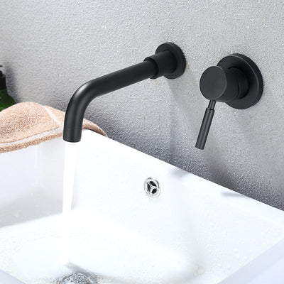 Single Handle Two-Hole Wall Mount Bathroom Faucet