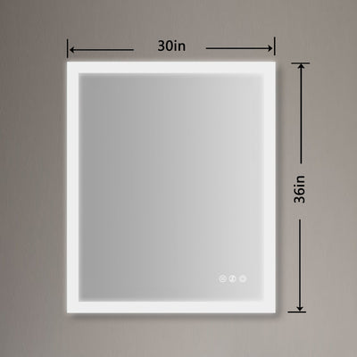 30-in W x 36-in H LED Bathroom Mirror