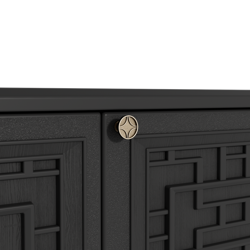 60-Gallon Outdoor Storage Cabinet, Waterproof HDPE Resin Deck Box with One Shelf for Garden Tools, Patio Cushions
