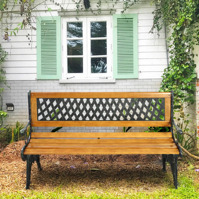 Outdoor Cast Iron Patio Bench