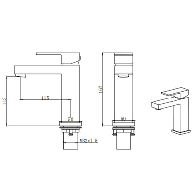 Single Hole Single-Handle Bathroom Faucet
