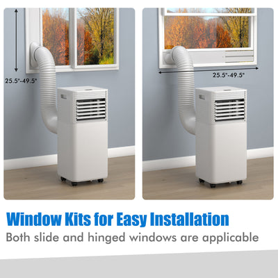 8000 BTU 3-in-1 Portable Air Conditioner Cooler Fan Dehumidifier Remote control with Window kit