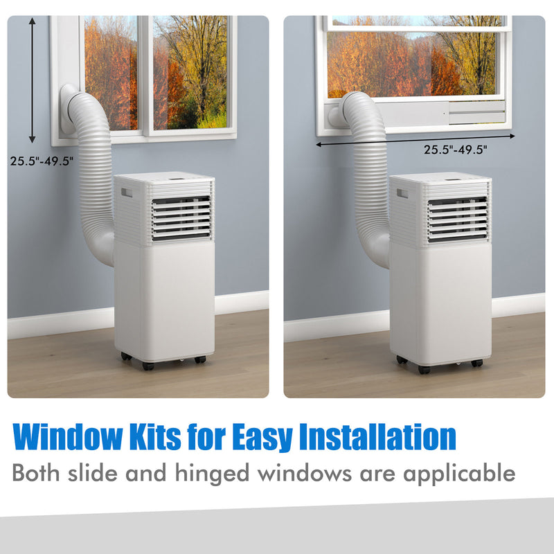 8000 BTU 3-in-1 Portable Air Conditioner Cooler Fan Dehumidifier Remote control with Window kit
