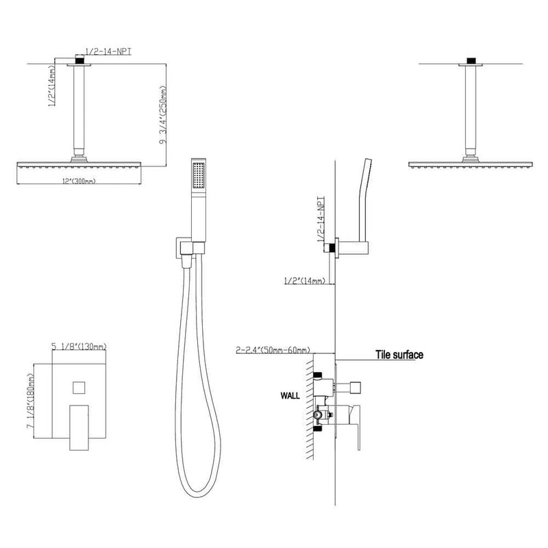 shower faucet system
