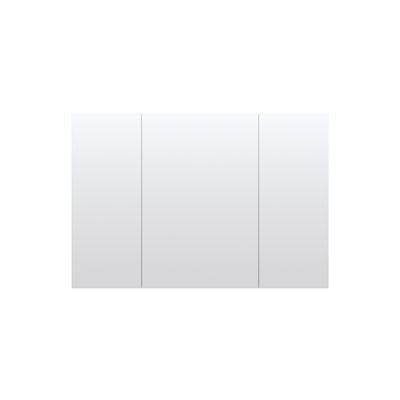44 in. x30 in. Copper-Free Tri-Views Mirror Medicine Cabinet with Adjustable Shelves and 3 Doors