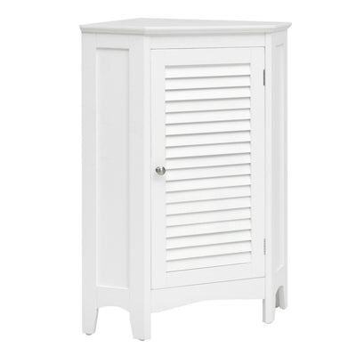 Corner Storage Cabinet Free Standing Bathroom Cabinet with Shutter Door