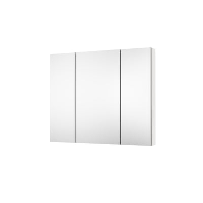 44 in. ×36 in. Copper-Free Tri-Views Mirror Medicine Cabinet with Adjustable Shelves and 3 Doors