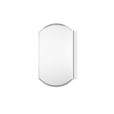 20 in. ×32 in. Copper-Free Tri-Views Bathroom Medicine Cabinet with Beveled Edge Mirrored Door, Recessed/Surface Mount