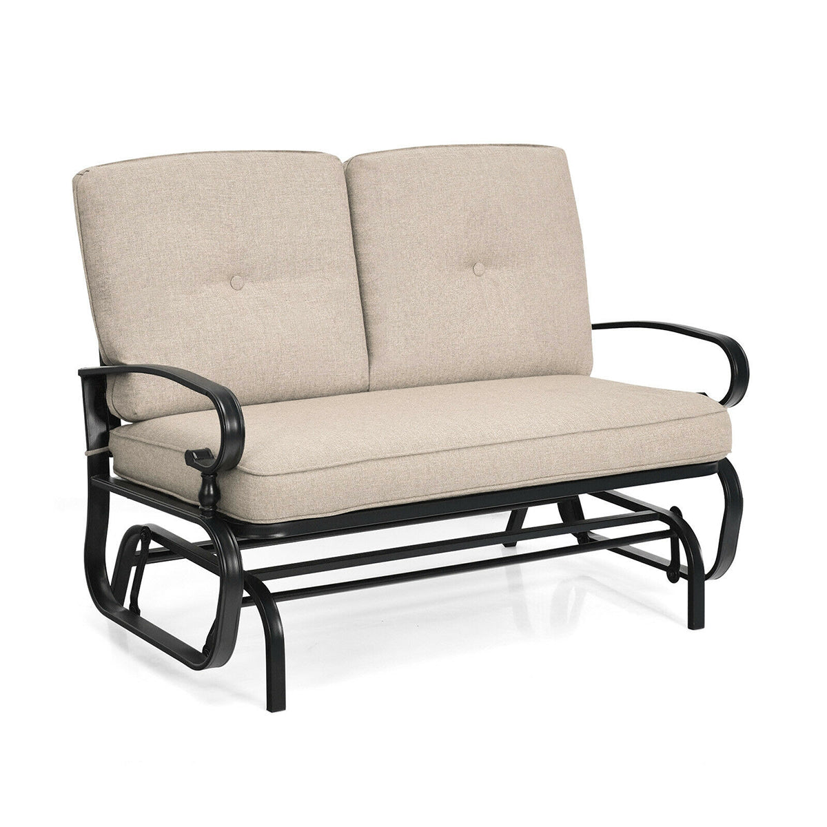 2 Pieces Patio Swing Single Glider Chair Rocking Seating – Forclover