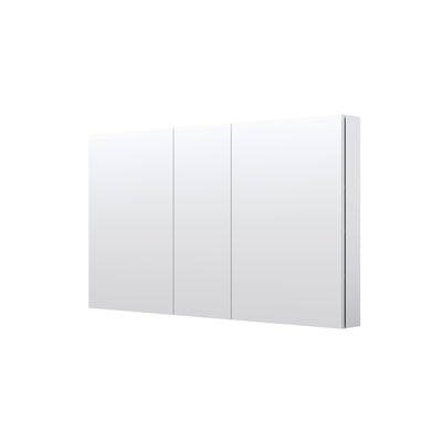 52 in. x30 in. Copper-Free Tri-Views Mirror Medicine Cabinet with Adjustable Shelves and 3 Doors