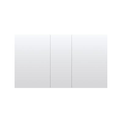 52 in. x30 in. Copper-Free Tri-Views Mirror Medicine Cabinet with Adjustable Shelves and 3 Doors