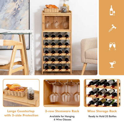 36 Bottles Stackable Wooden Wobble-Free Modular Wine Rack