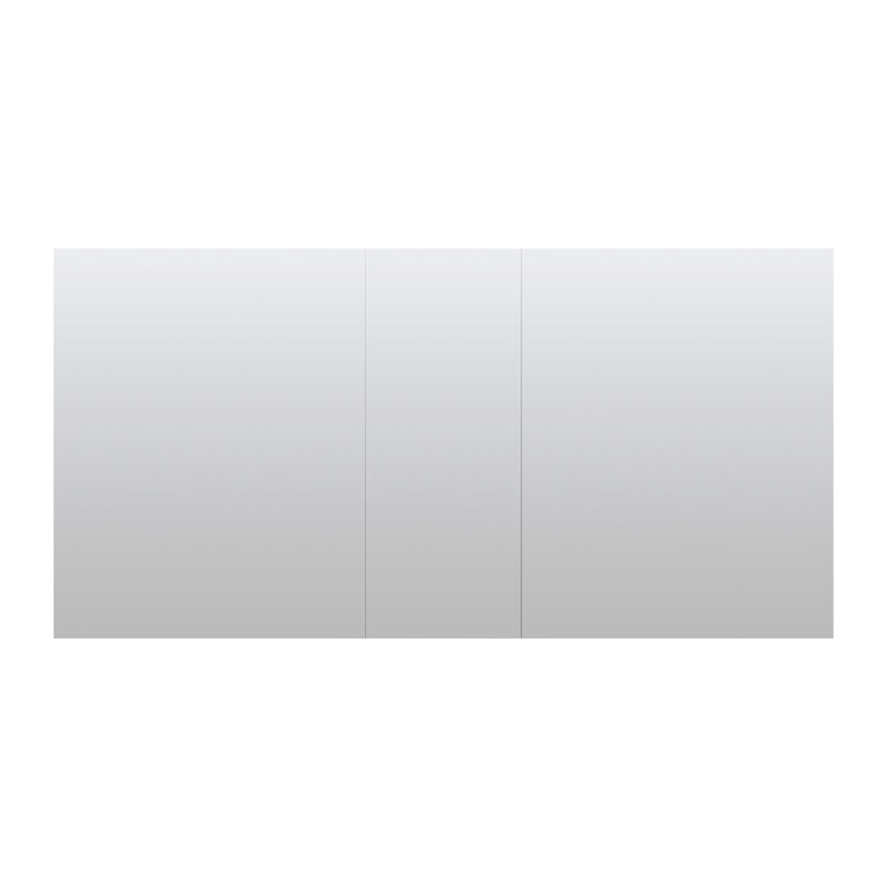 60 in. x30 in. Copper-Free Tri-Views Mirror Medicine Cabinet with Adjustable Shelves and 3 Doors