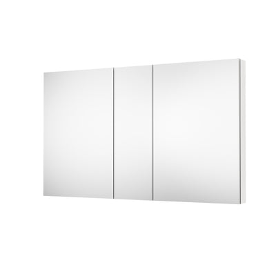 60 in. ×36 in. Copper-Free Tri-Views Mirror Medicine Cabinet with Adjustable Shelves and 3 Doors